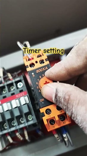 timer setting #electrical #diy #electrician #experiment #electronic