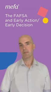 Students applying to college Early Action/Early Decision won’t be able to submit the FAFSA at the same time as the admissions applications are submitted, as the 2024-25 FAFSA won’t be available until December 2023. Students should check the financial aid webpage of every college to which they are applying early to find out about any other required financial aid applications, such as the CSS Profile or an institutional financial aid application. #EarlyAction #EarlyDecision #FAFSA | MEFA