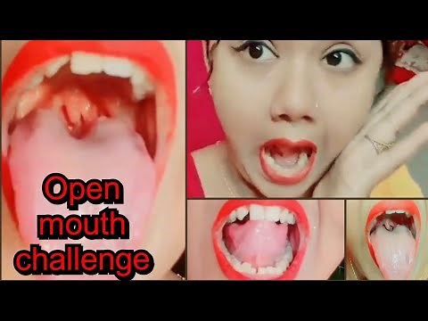 Open mouth challenge/tongue challenge/funny open mouth challenge/requested video ‪@funwithpapia‬