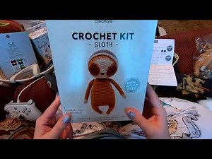 Sloth (Speedy) Head, Hat, and Assembly-Needle Creations Crochet Kit
