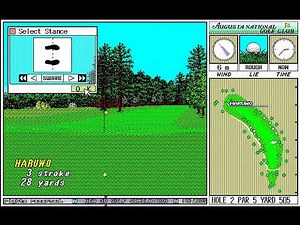 [PC98]3Dゴルフシュミレーション Introduction