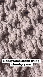 Honeycomb Stitch: Must be an EVEN number of stitches for this pattern to work. I used 30 foundational loops. Your first row is ALWAYS a basic row of knit stitches first. PATTERN: You will work in groups of 4 stitches. Your end knits will always be regular knits. Pattern: First 2 set of stitches criss cross right over left then the second set of 2 stitches go left over right - do this all the way down. Do a regular row of knits back in the opposite direction. Then your going to do the OPPOSITE wh