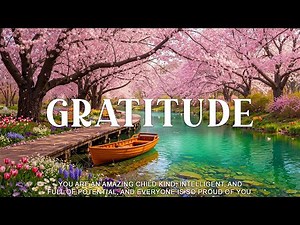 GRATITUDE : Soothing Worship Piano & Inspiring Bible Verses With Beautiful Spring Cherry Blossom
