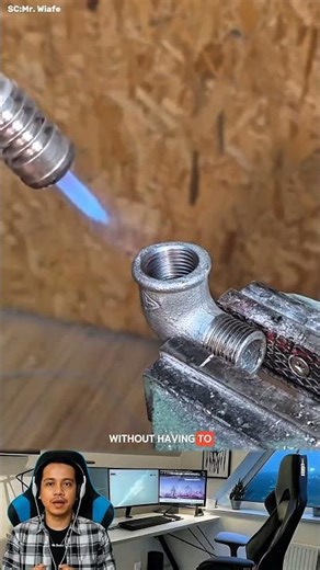 Genius idea to make threads on PVC pipes #shorts