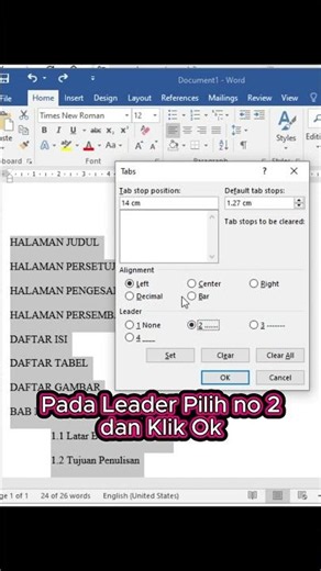 Cara mudah membuat titik daftar isi #tipsandtricks #tipspraktis