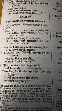 Psalm 12. A psalm a day series