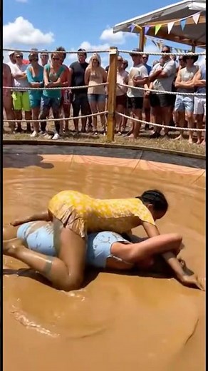 girls fight in mud part 49 #wwe #mma #shorts #viral #trending
