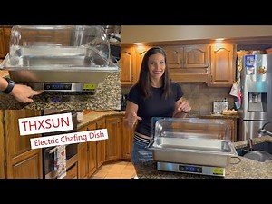 THXSUN Electric Chafing Dish, 9qt and easy to use! #warm #kitchengadgets #buffet