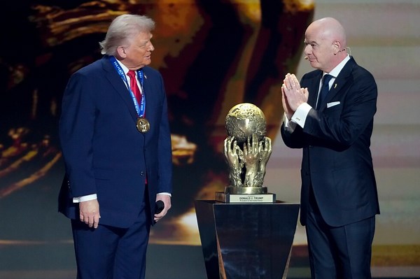 FIFA gives Trump a peace prize in a departure from its traditional focus on sport