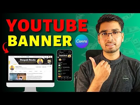 How To Create YouTube Channel Banner or Art in Canva | YouTube Banner Size | 2023