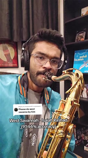 Replying to @masonxt0 #saxophone #isaiahrashad #cover #jazz #sza