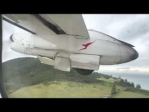 Lord Howe Island (LDH) Takeoff - QantasLink Dash 8 Q200 (05 Dec 2022)