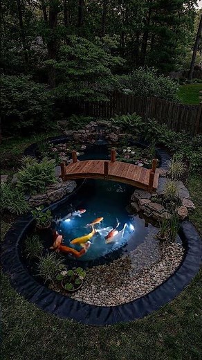 How to Build a Backyard Koi Pond with Waterfall & Bridge