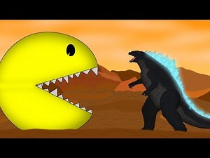 Godzilla Vs Pac-Man: : Size Comparison