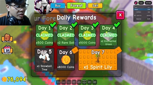 Super Forest Day 5 - Redeem Code for 50,000 Coins! #roblox #superforest | Boss Limar Gaming