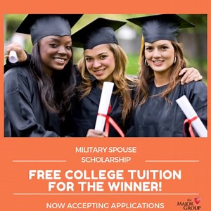 8.5K views | FREE COLLEGE FOR MILITARY SPOUSE. Winner of this quarterly scholarship will get a certificate program thanks to TMG. Apply by June 5th! https://themajorgrouptraining.com/scholarship/ | The Major Group - Military Spouse MyCAA Approved Career Training | Facebook