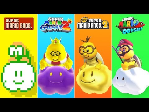Evolution of Lakitu in Super Mario Games (1985-2021)