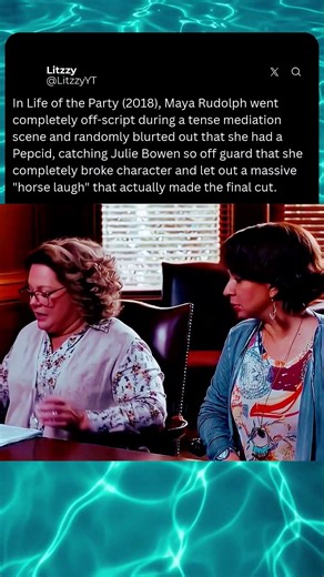 Maya Rudolph's Unscripted Improv Broke Julie Bowen 😂 #lifeoftheparty #movies #shorts