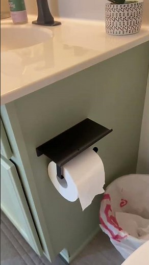 Overview of Toilet Paper Holder With Shelf | JQK