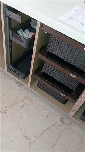 Wood Magic Corner Kitchen New Design #shorts