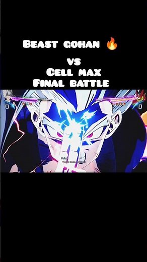 Beast Gohan vs Cell Max Final Battle 🔥