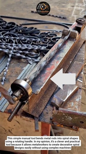 Manual Metal Spiral Bending Tool for Decorative Ironwork