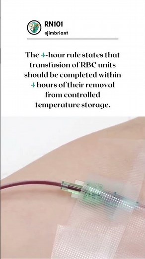 30 minutes and 4 hours rule of blood transfusion #health #nurse #nursing #registerednurses