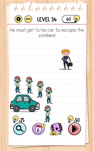 Brain Test Tricky Puzzle – Level 34 | Fast Solution Shorts