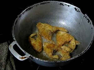 Fried Sliced Fish - Frying