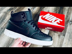 NIKE COURT VISION MID WINTER BLACK / PHANTOM GREY