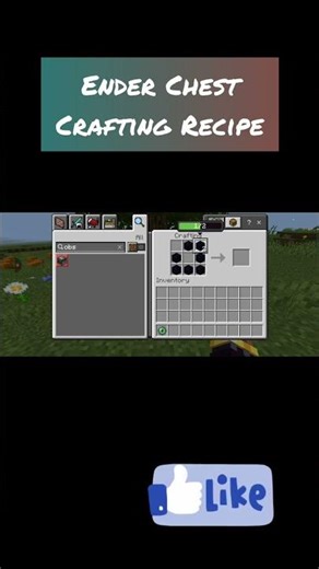 Ender Chest crafting Recipe Minecraft