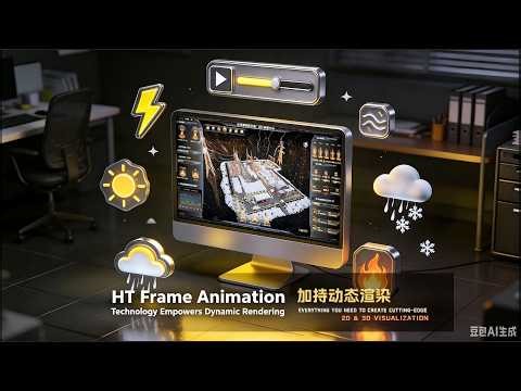 High‑Fidelity Weather Frame Animation for Digital Twin Visualization
