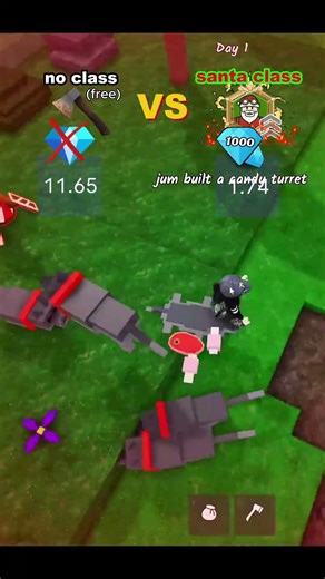 Free class vs most expensive class🔥 #99nightintheforest #roblox