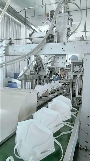 FFP2 MASK PRODUCTION LINE #diy #dustmask #facemask #respirator