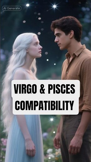 Pisces ♓ & Virgo ♍ Compatibility | A Deep Soul Connection ✨#shorts #viral