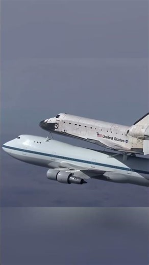 NASA’s Rare Shuttle Piggyback on a Boeing 747 #techmandu_official