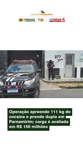 Tribuna do Norte on Instagram: "DROGA 🚨 Uma operação conjunta entre a Receita Federal e a Polícia Civil do Rio Grande do Norte desarticulou uma rota interestadual de tráfico de drogas que utilizava o estado potiguar como ponto estratégico. A ação resultou na apreensão de mais de 111 quilos de cocaína pura, carga avaliada em mais de R$ 150 milhões e dois homens presos. A Operação, denominada Operação Terceiro Eixo, foi realizada na madrugada do último sábado (27), em Parnamirim, na Grande Natal.