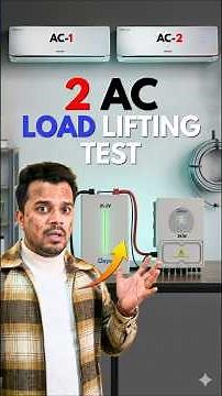 क्या Deye का यह Hybrid Inverter इन 2 AC का LOAD उठा पाएगा? Deye 3KW Hybrid Inverter AC Test #shorts