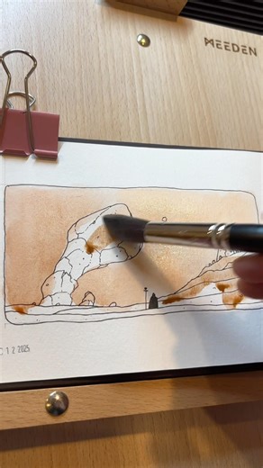 Watercolor Painting & Layering // Drawing from Planet Dust