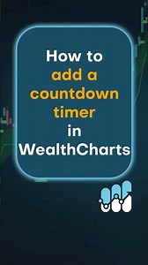 How to add a countdown timer on WealthCharts #wealthcharts #shorts