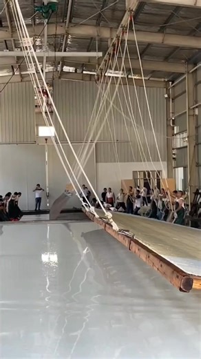 Did you know that making a giant sheet of paper by hand requires patience skill and precision Each step in the process involves careful measuring mixing of pulp fibers and me | Spark Creativity | Facebook