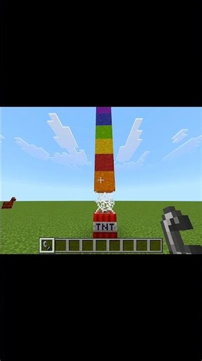 Minecraft rainbow TNT firework moment 💥 #minecraft