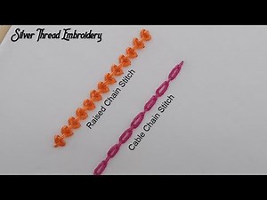 Variations of Chain Stitch | Hand embroidery basic stitches for beginners😊👍
