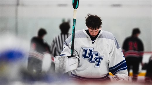 Watch Upper Cape's Evan Barrasso stop a shot attempt from Old Rochester
