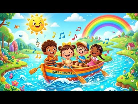 Row Row Row Your Boat Nursery Rhyme with Lyrics | Kids Songs & Baby Rhymes | Laila Fun