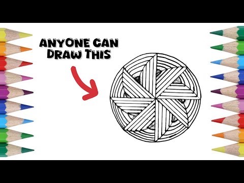 How to Draw Geometric 3D Design | Easy Drawing for Kids & Beginners