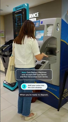 Deposit coins to your #GoTymeBank account via BSP Coin Deposit Machines #banking #finance