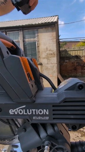 Evolution 36v 255mm double bevel sliding miter saw is a beast and a different animal to any other Evolution saw you have ever used before. @evolutionpowertools_uk | Karlpopewoodcraft