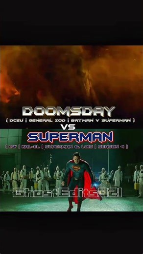 DCEU Doomsday vs CW Superman | #edit #vs #shorts #dceu #cw #batmanvsuperman #movie #series #fyp #4k