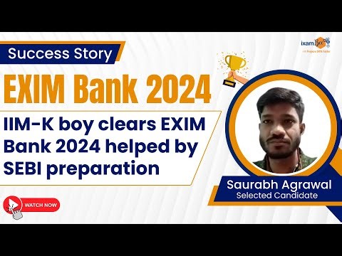 Success story – Exim Bank MT 2024 – Saurabh Agrawal